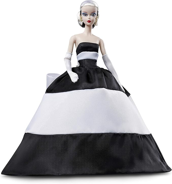 barbie 黑白礼服裙芭比娃娃